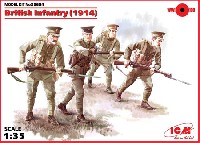ICM 1/35 ミリタリービークル・フィギュア WW1 イギリス歩兵 (1914)