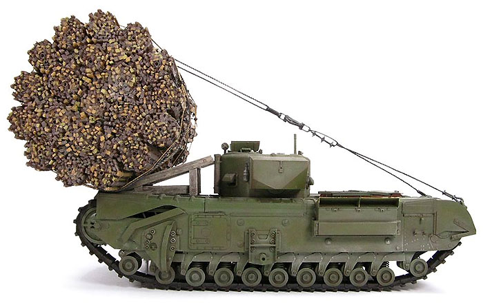 チャーチル Mk.4 AVRE w/粗朶(そだ)束運搬フレーム プラモデル (AFV CLUB 1/35 AFV シリーズ No.AF35288) 商品画像_2