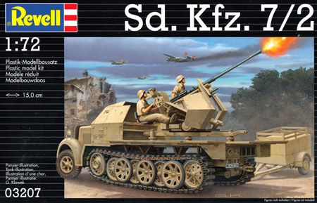 Sd.Kfz.7/2 プラモデル (レベル 1/72 ミリタリー No.03207) 商品画像