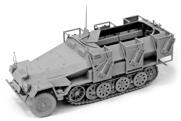 Sd.Kfz.251/1 Ausf.B グランドスツーカ プラモデル (ズベズダ 1/35 ミリタリー No.3625) 商品画像_3