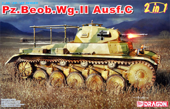 ドイツ Pz.Beob.Wg.2 Ausf.A-C 2号戦車 砲兵観測車タイプ プラモデル (ドラゴン 1/35 