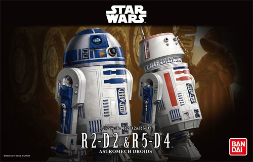 R2-D2 & R5-D4 プラモデル (バンダイ スターウォーズ No.0195963) 商品画像