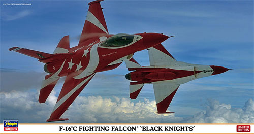 F-16C ファイティング ファルコン ブラックナイツ プラモデル (ハセガワ 1/48 飛行機 限定生産 No.07395) 商品画像
