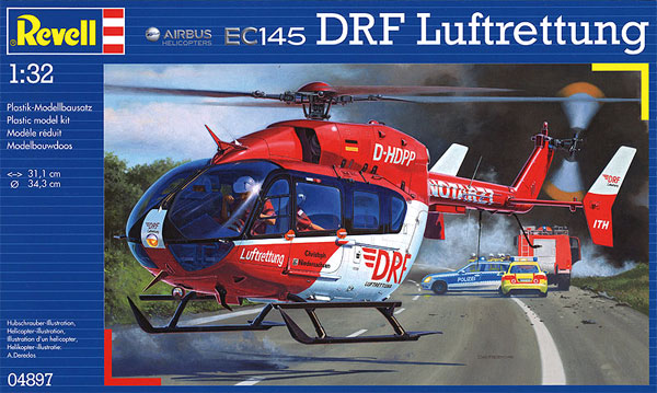 ユーロコプター EC145 DRF Luftrettung プラモデル (レベル 1/32 Aircraft No.04897) 商品画像
