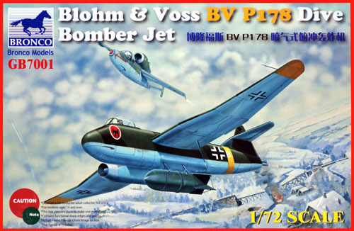 ブロームウントフォス Bv P178 ジェット急降下爆撃機 プラモデル (ブロンコモデル 1/72 エアクラフト プラモデル No.GB7001) 商品画像