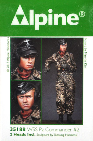 武装親衛隊 戦車指揮官 (迷彩ジャケット) #2 レジン (アルパイン 1/35 フィギュア No.AM35188) 商品画像