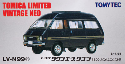トヨタ タウンエース ワゴン 1800 カスタムエクストラ (黒) ミニカー (トミーテック トミカリミテッド ヴィンテージ ネオ No.LV-N099a) 商品画像