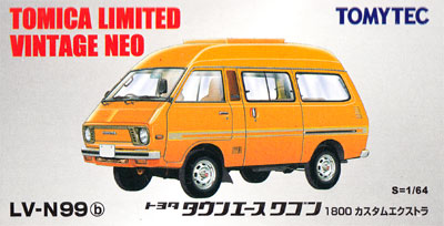 トヨタ タウンエース ワゴン 1800 カスタムエクストラ (黄) ミニカー (トミーテック トミカリミテッド ヴィンテージ ネオ No.LV-N099b) 商品画像