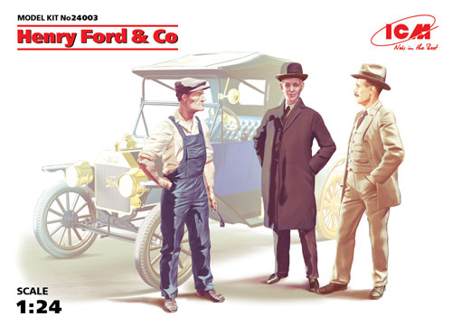 ヘンリー・フォード & Co フィギュア プラモデル (ICM 1/24 フィギュア No.24003) 商品画像