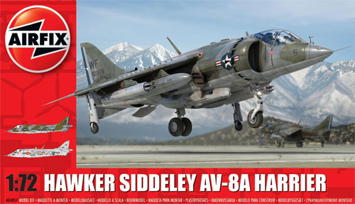 ホーカーシドレー AV-8A ハリアー プラモデル (エアフィックス 1/72 ミリタリーエアクラフト No.A04057) 商品画像