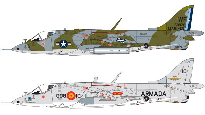 ホーカーシドレー AV-8A ハリアー プラモデル (エアフィックス 1/72 ミリタリーエアクラフト No.A04057) 商品画像_1