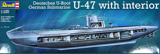 ドイツ海軍 潜水艦 U-47 w/インテリア プラモデル (レベル Ships（艦船関係モデル） No.05060) 商品画像