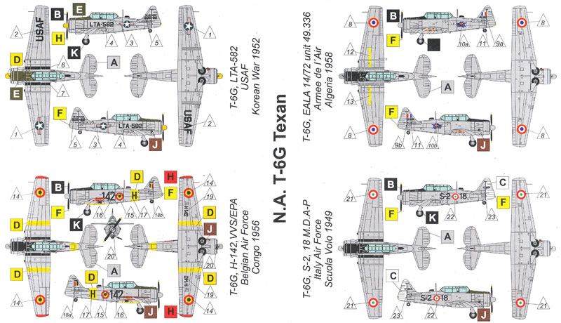 T-6G テキサン 練習機 プラモデル (バロムモデル 1/144 エアクラフト No.14409) 商品画像_1