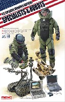 MENG-MODEL 1/35 ヒューマン シリーズ アメリカ 爆発物処理作業者とロボット