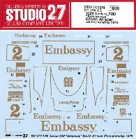 スタジオ27 F-1 オリジナルデカール ロータス 72D Embassy 南アフリカ チャンピオンシップ 1975