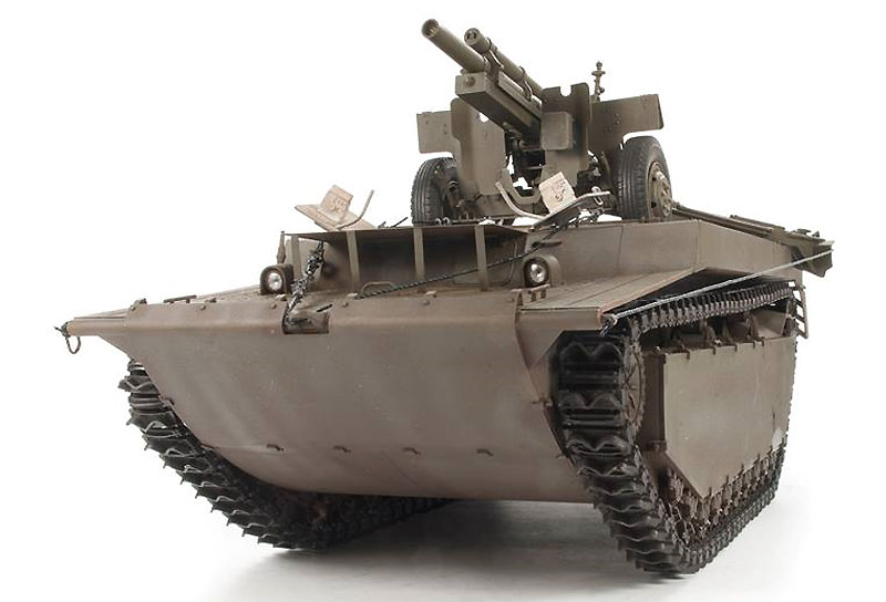 LVT-4 バッファロー & 105mm M2A1榴弾砲 プラモデル (ディン・ハオ 1/35 AFV No.DH96008) 商品画像_2