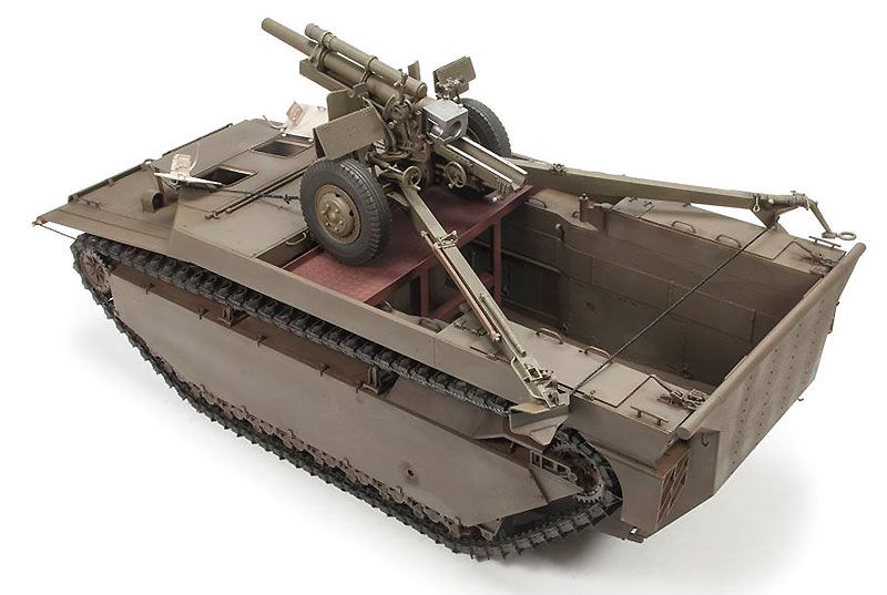 LVT-4 バッファロー & 105mm M2A1榴弾砲 プラモデル (ディン・ハオ 1/35 AFV No.DH96008) 商品画像_4