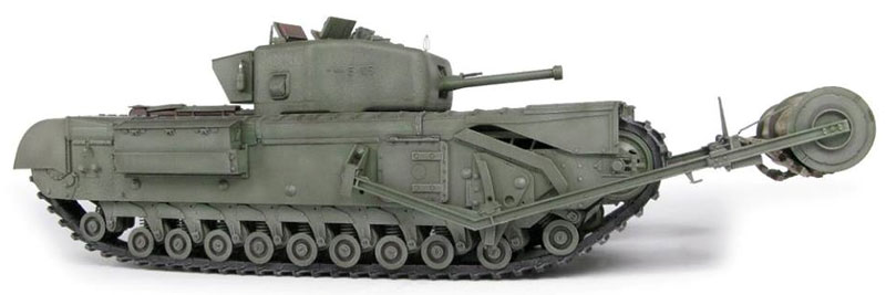 チャーチル Mk.4 カーペットレイヤー B型 ツインボビン プラモデル (ディン・ハオ 1/35 AFV No.DH96010) 商品画像_3