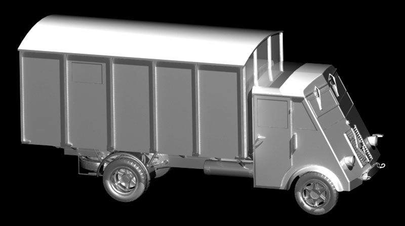 ルノー AHN 3.5t ドイツ 野戦救急車 プラモデル (ICM 1/35 ミリタリービークル・フィギュア No.35417) 商品画像_2