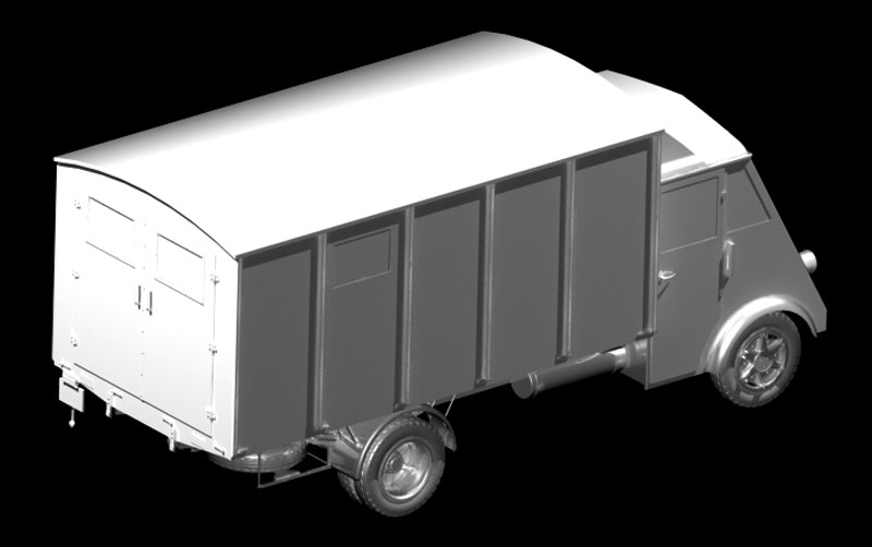 ルノー AHN 3.5t ドイツ 野戦救急車 プラモデル (ICM 1/35 ミリタリービークル・フィギュア No.35417) 商品画像_3