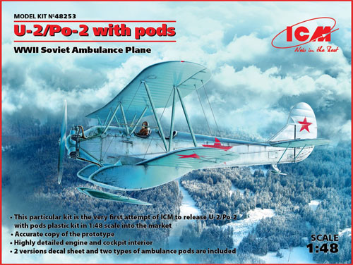 ポリカルポフ U-2/Po-2 w/救護ポッド プラモデル (ICM 1/48 エアクラフト プラモデル No.48253) 商品画像