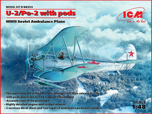 ポリカルポフ U-2/Po-2 w/救護ポッド プラモデル (ICM 1/48 エアクラフト プラモデル No.48253) 商品画像