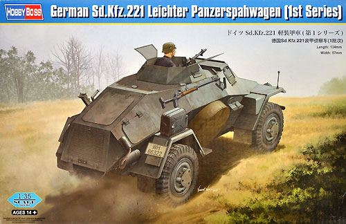 ドイツ Sd.Kfz.221 軽装甲車 (第1シリーズ) プラモデル (ホビーボス 1/35 ファイティングビークル シリーズ No.83811) 商品画像
