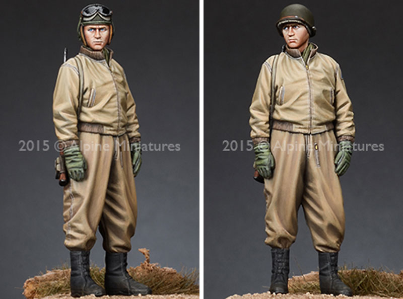 WW2 米軍戦車兵 #1 (冬季ジャケット、M1カービン) レジン (アルパイン 1/35 フィギュア No.AM35190) 商品画像_2