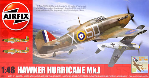 ホーカー ハリケーン Mk.1 プラモデル (エアフィックス 1/48 ミリタリーエアクラフト No.A05127) 商品画像