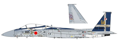 F-15J イーグル 航空自衛隊 60周年記念 スペシャル パート3 デカール (ハセガワ 1/48 オプションデカール シリーズ No.35223) 商品画像