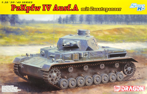 ドイツ 4号戦車 A型 w/増加装甲 プラモデル (ドラゴン 1/35 39-45 Series No.6816) 商品画像