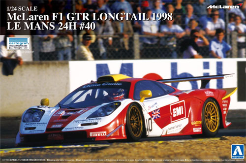 マクラーレン F1 GTR ロングテイル 1998 ルマン24時間 #40 プラモデル (アオシマ 1/24 スーパーカー シリーズ No.020) 商品画像