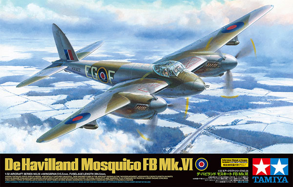 デ・ハビランド モスキート FB Mk.6 プラモデル (タミヤ 1/32 エアークラフトシリーズ No.026) 商品画像