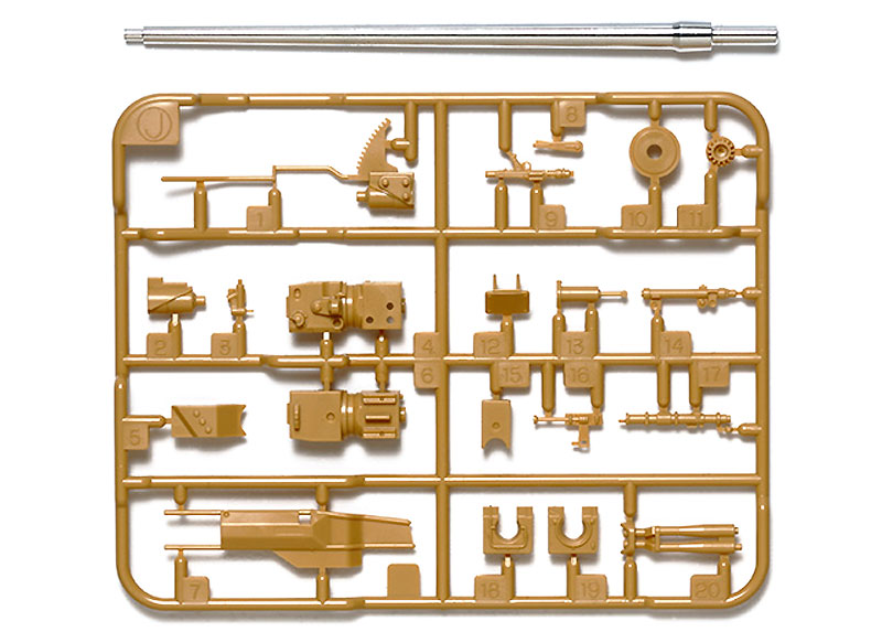 ドイツ戦車 パンサーD型 メタル砲身セット メタル (タミヤ ディテールアップパーツ シリーズ （AFV） No.12664) 商品画像_1