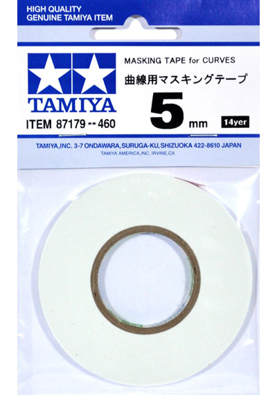 曲線用マスキングテープ (5mm) マスキングテープ (タミヤ メイクアップ材 No.87179) 商品画像