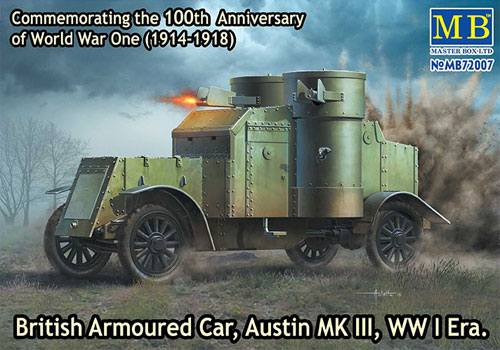 イギリス オースチン Mk.3 装甲車 プラモデル (マスターボックス 1/72 AFVキット No.MB72007) 商品画像