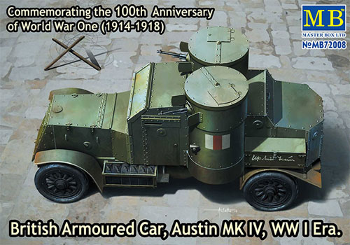 イギリス オースチン Mk.4 装甲車 プラモデル (マスターボックス 1/72 AFVキット No.MB72008) 商品画像