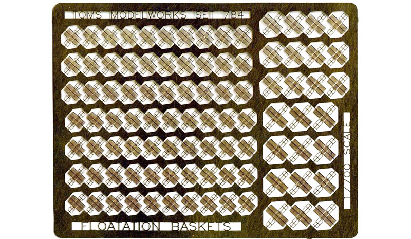 現用 米海軍 空母用 フローターバスケット エッチング (トムズモデル 1/700 艦船用エッチングパーツシリーズ No.PE323) 商品画像_1