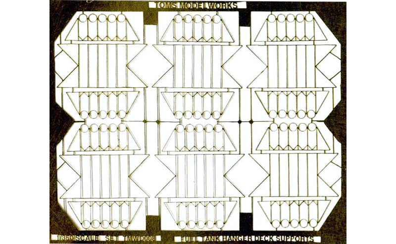 現用 米海軍 空母用 増槽ラック エッチング (トムズモデル 1/350 艦船用エッチングパーツシリーズ No.TM3585) 商品画像_1