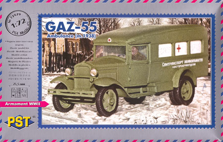 ロシア GAZ-55 野戦救急車 (m.1938) プラモデル (PST 1/72 AFVモデル No.72079) 商品画像
