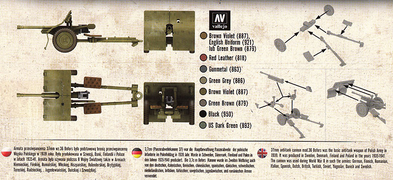 ポーランド ボフォース 37mm対戦車砲 WZ.36 プラモデル (FTF 1/72 AFV No.PL1939-025) 商品画像_1