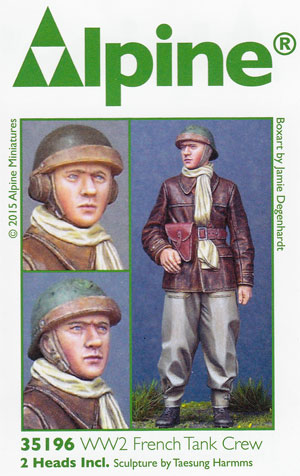 WW2 フランス戦車兵 レジン (アルパイン 1/35 フィギュア No.AM35196) 商品画像