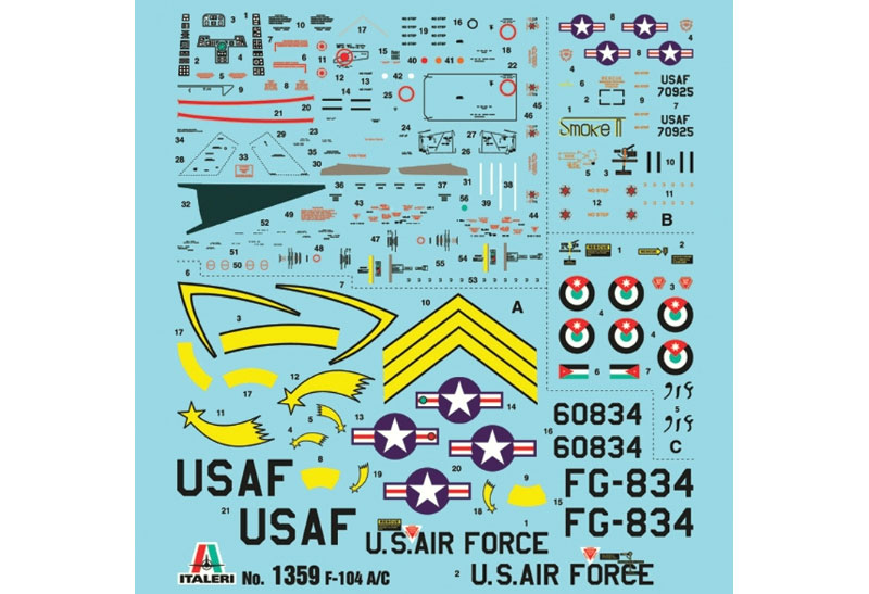 F-104A/C スターファイター プラモデル (イタレリ 1/72 航空機シリーズ No.1359) 商品画像_2