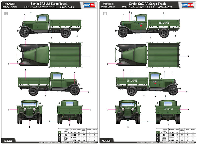 ソビエト GAZ-AA カーゴトラック プラモデル (ホビーボス 1/35 ファイティングビークル シリーズ No.83836) 商品画像_1