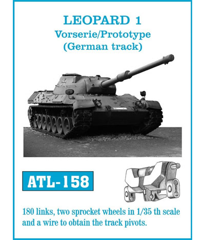 レオパルト 1 試作型 (西ドイツ仕様)用 履帯 メタル (フリウルモデル 1/35 金属製可動履帯シリーズ No.ATL158) 商品画像