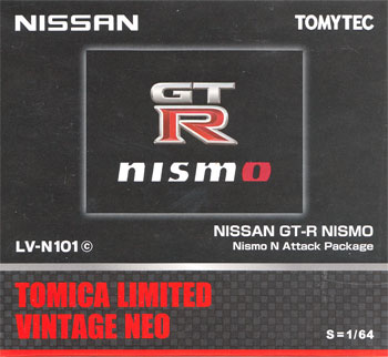 ニッサン GT-R NISMO Nismo N Attack package (黒) ミニカー (トミーテック トミカリミテッド ヴィンテージ ネオ No.LV-N101c) 商品画像