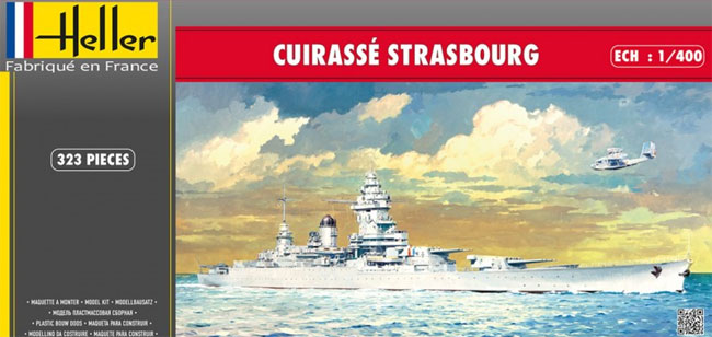 フランス海軍 戦艦 ストラスブール プラモデル (エレール 1/400 艦船モデル No.81082) 商品画像