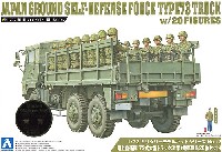 陸上自衛隊 73式 大型トラック 3t半 (乗車隊員20体セット)