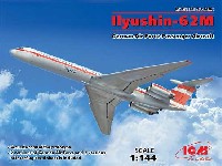 ICM 1/144 エアクラフト イリューシン 62M ドイツ空軍