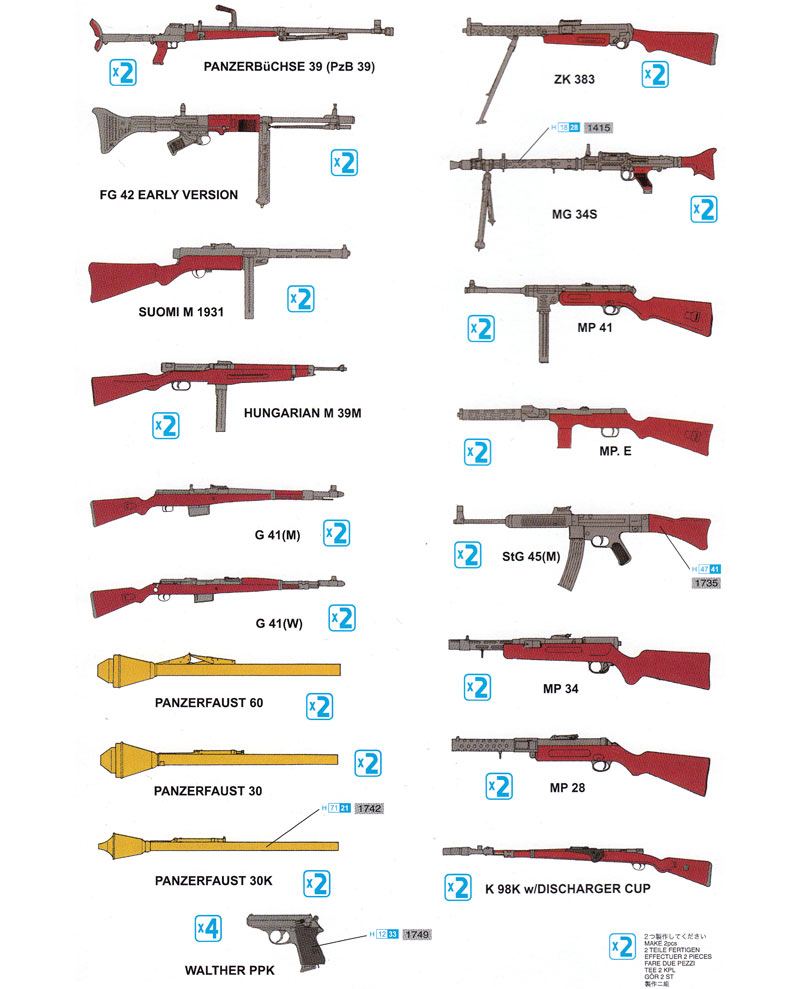 WW2 ドイツ歩兵 ウエポンセット PART-2 プラモデル (ドラゴン 1/35 Quartermaster Series No.3816) 商品画像_1